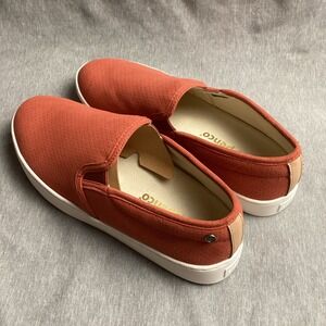 New Spenco CELINE Womens Size 9 EU 40 Burnt Brick Slip On Comfort Sneakers Shoes